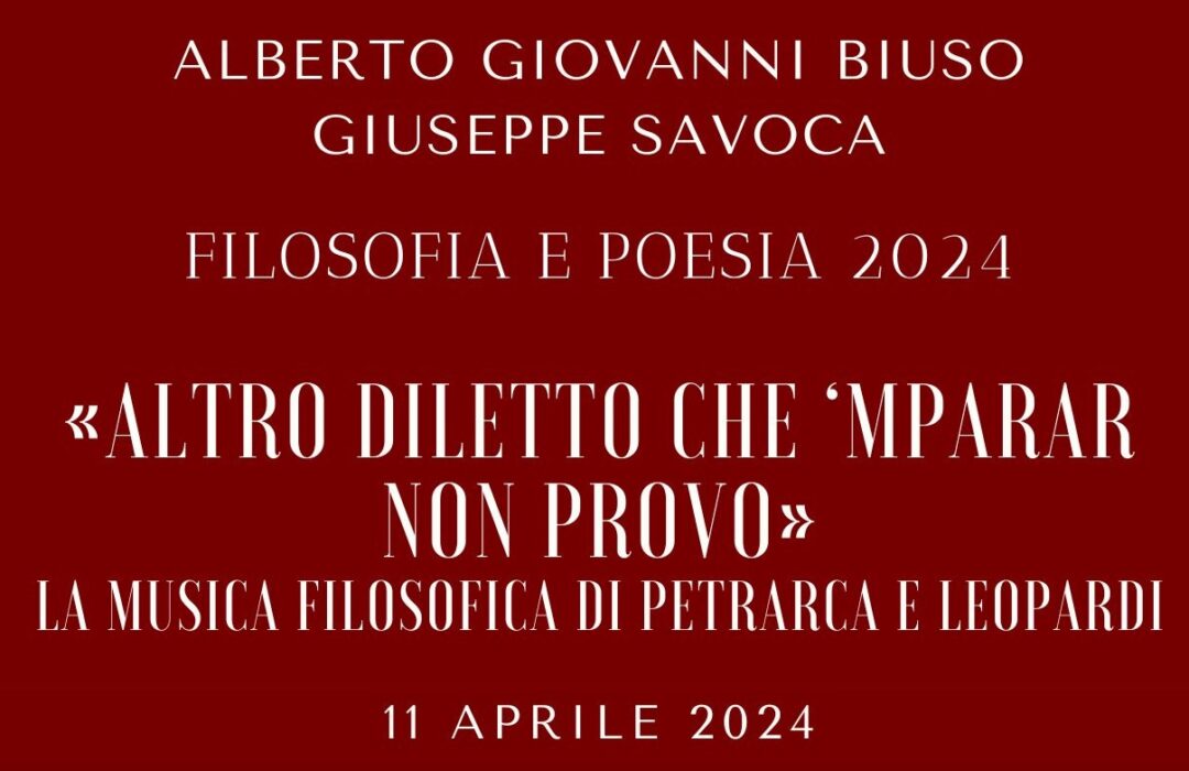 La musica filosofica di Petrarca e Leopardi